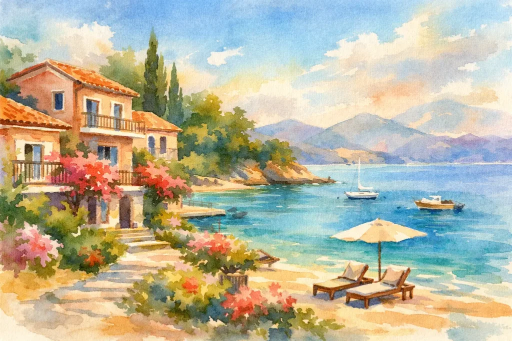 Corfu Studios Near Sea for Relaxed Stays