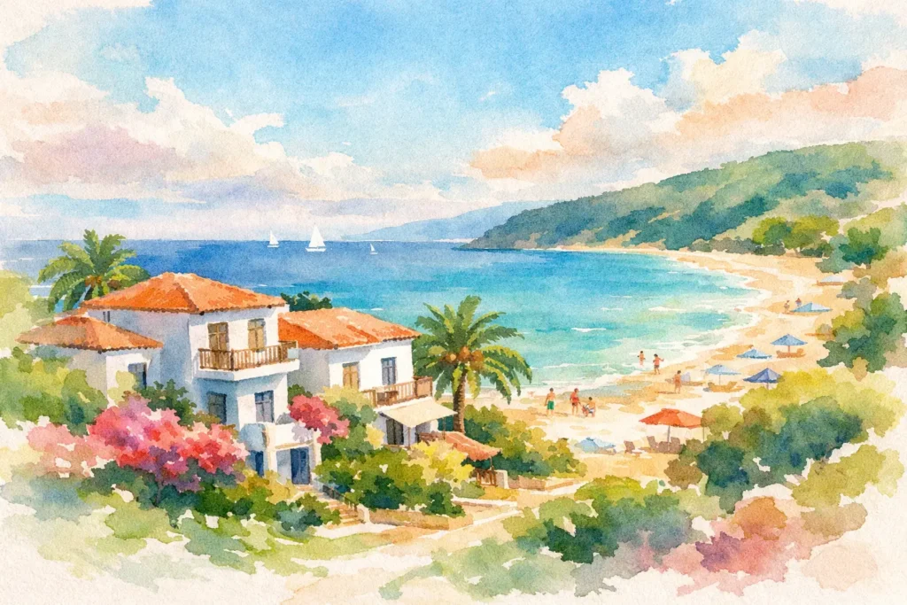 Family Apartments Near Agios Georgios Beach